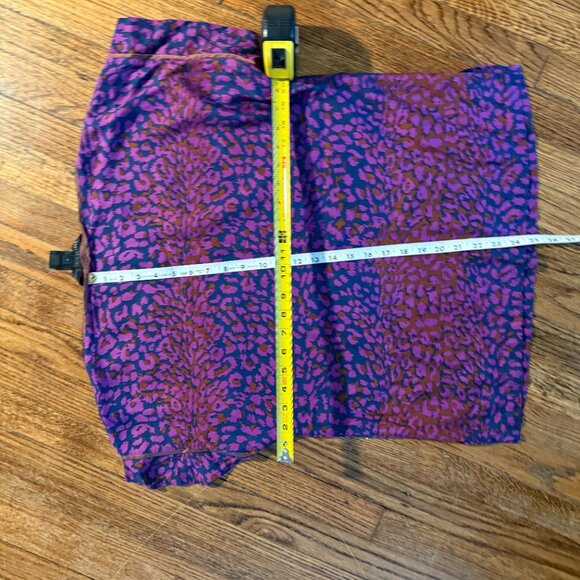 marc jacobs silk tshirt athleisure sport boxy cropped animal print top large - Picture 5 of 7